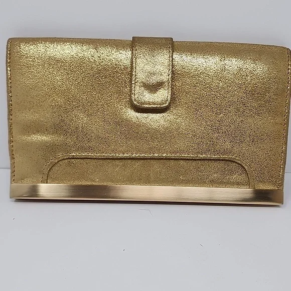 Hobo Gold Clutch Bag - Picture 2 of 5